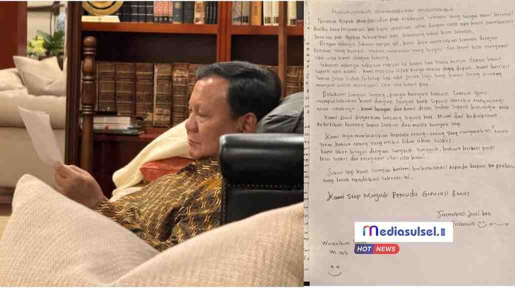 Prabowo Baca Surat dari Siswa Sekolah Rakyat, Ucapan Terima Kasih yang Menyentuh 11 Prabowo Baca Surat dari Siswa Sekolah Rakyat, Ucapan Terima Kasih yang Menyentuh