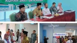 Menteri Agama RI Nasaruddin Umar saat meresmikan Rumah Sakit UIN Alauddin Makassar, Rabu (24/7/2025).