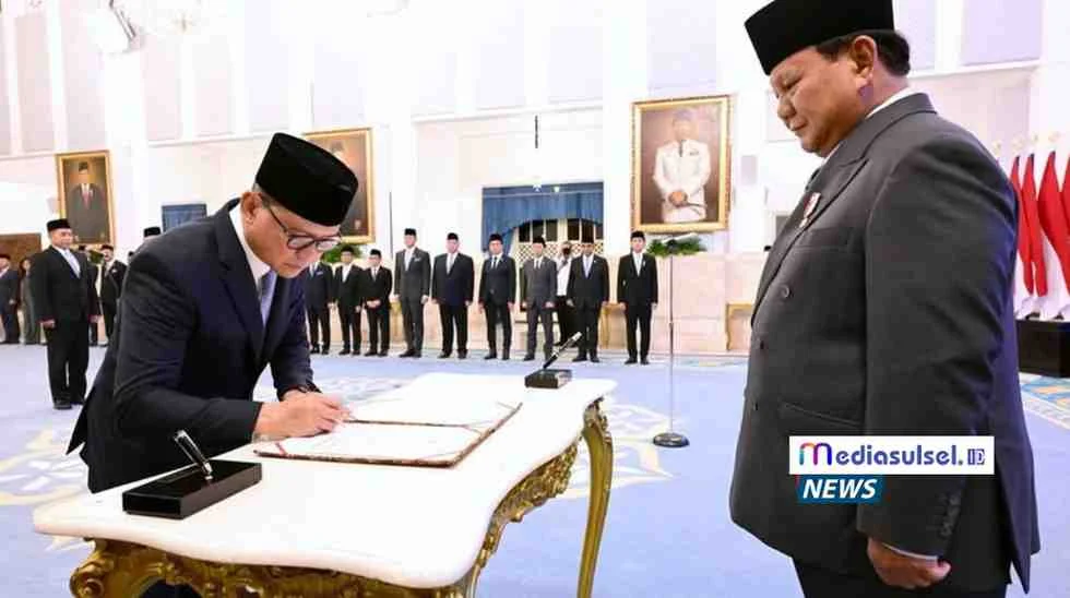 Presiden Prabowo Lantik 4 Menteri dan 1 Wakil Menteri Baru Kabinet Merah Putih 9 Presiden Prabowo Lantik 4 Menteri dan 1 Wakil Menteri Baru Kabinet Merah Putih