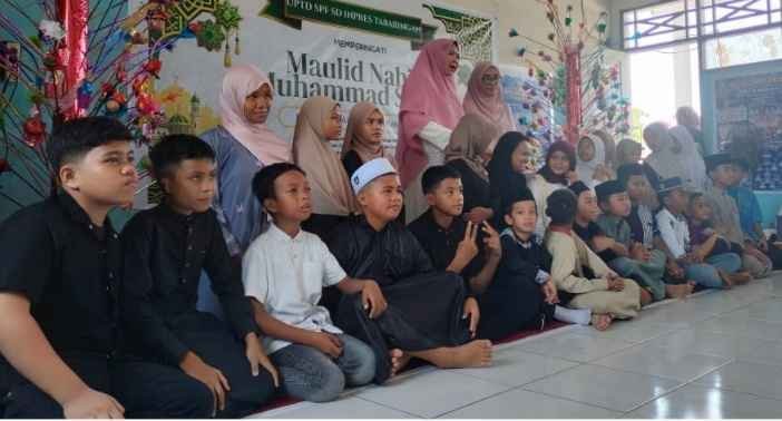 SD Inpres Tabaringan Makassar Gelar Maulid Nabi 1448 H