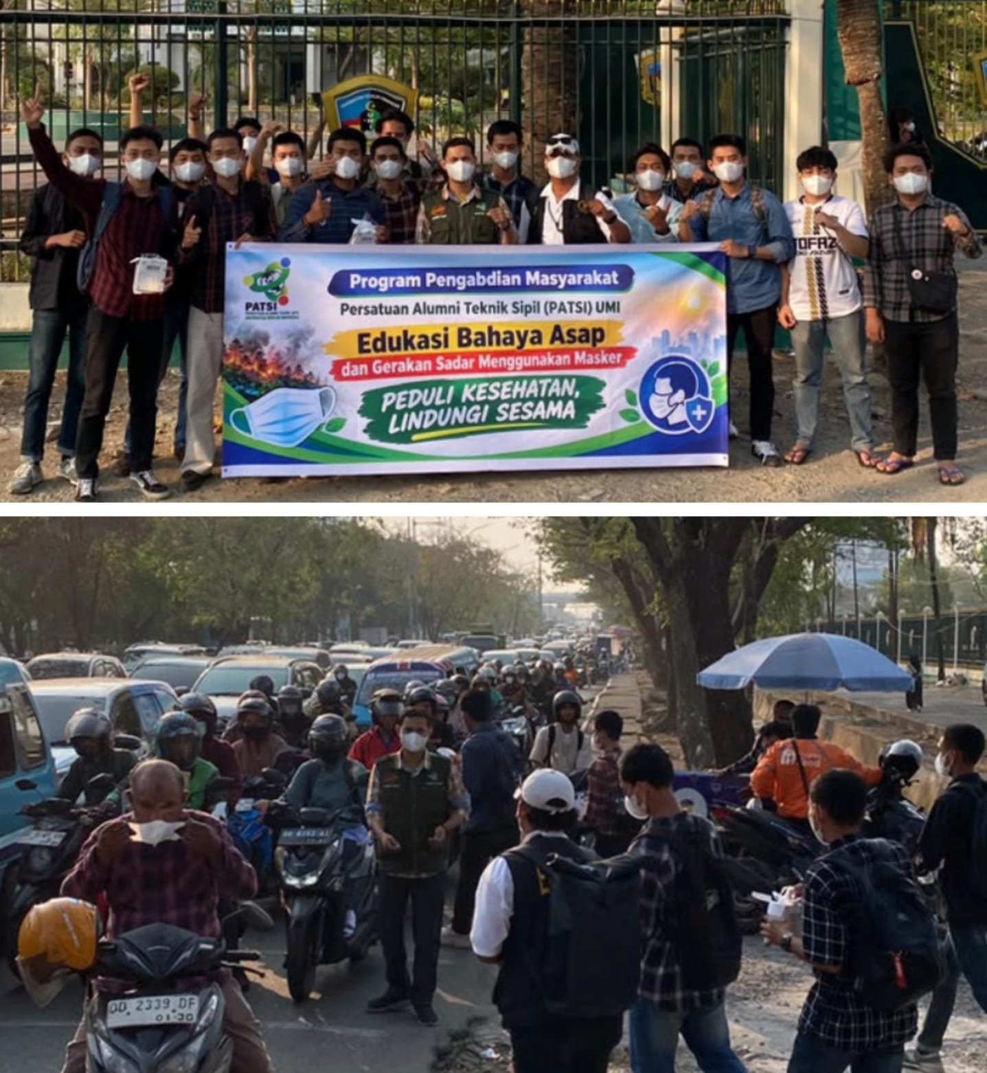 Aksi Edukasi Kesehatan dan Pembagian Masker Gratis di Kampus UMI