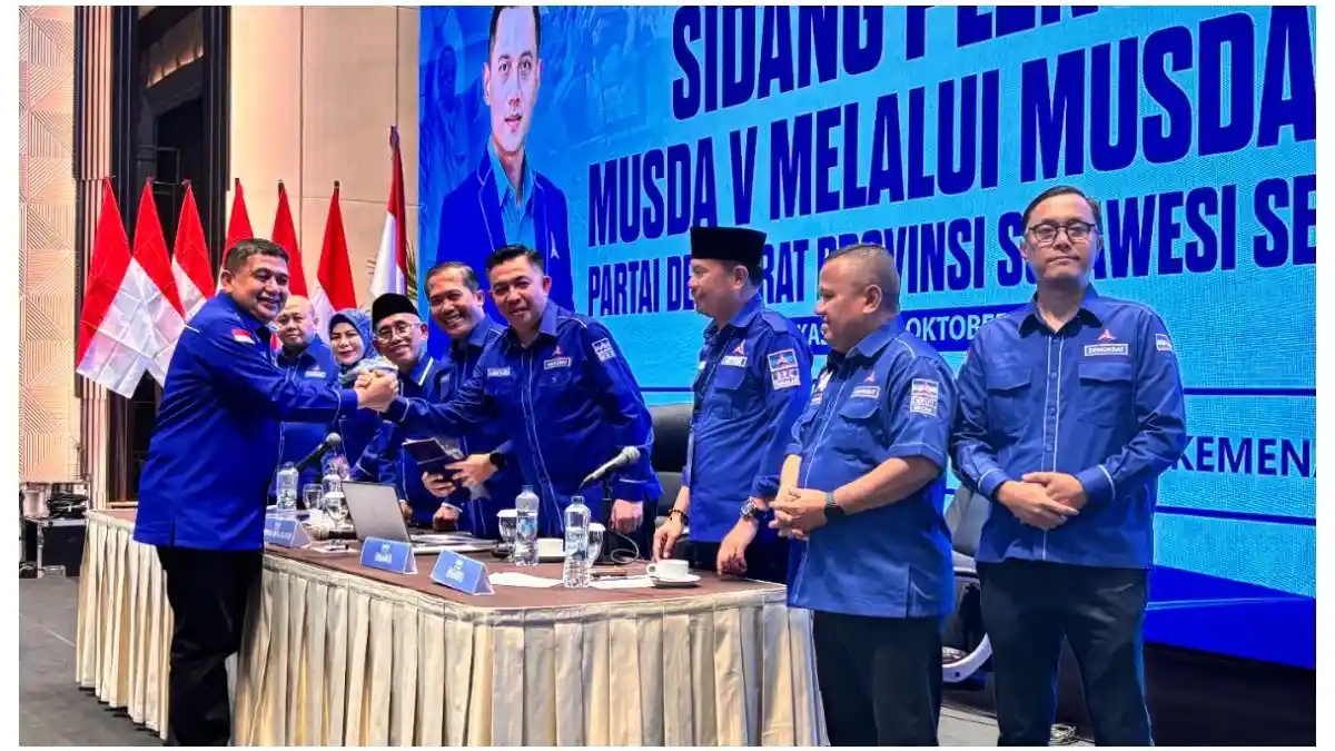 Appi Terpilih Aklamasi Ketum Demokrat Sulsel Periode 2026–2031