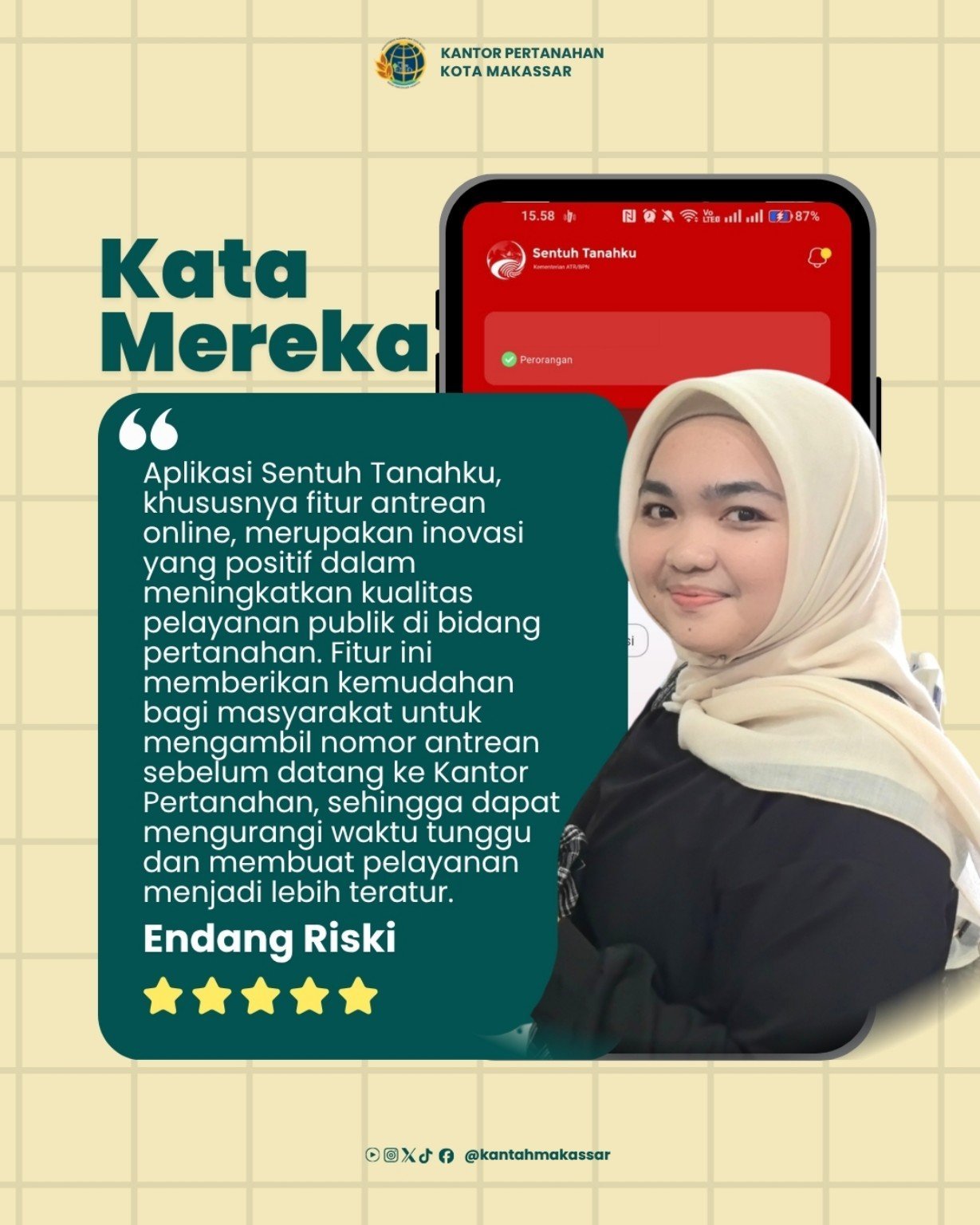 Sentuh Tanahku Mudahkan Antrean Kantor Pertanahan Makassar
