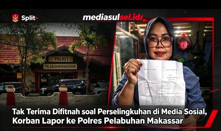 Tak Terima Difitnah soal Perselingkuhan di Media Sosial, Korban Laporkan ke Polres Pelabuhan Makassar