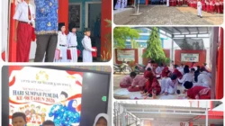 Upacara Sumpah Pemuda di SDN Karuwisi 2